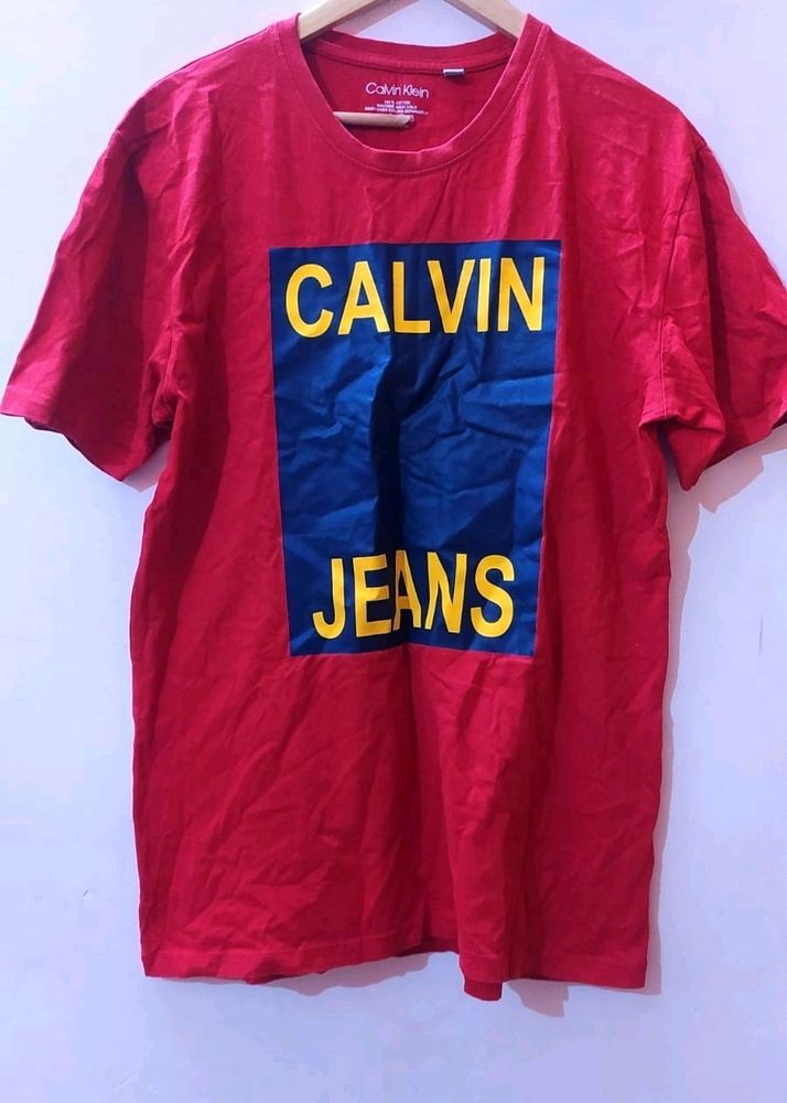 Calvin Klein Red T-shirt (Men's)