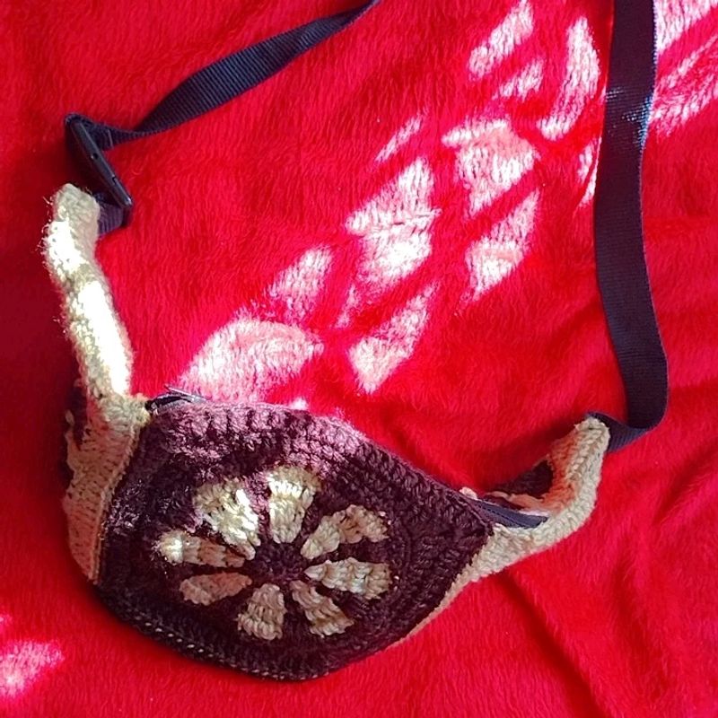 Unisex Crochet Sling Bag