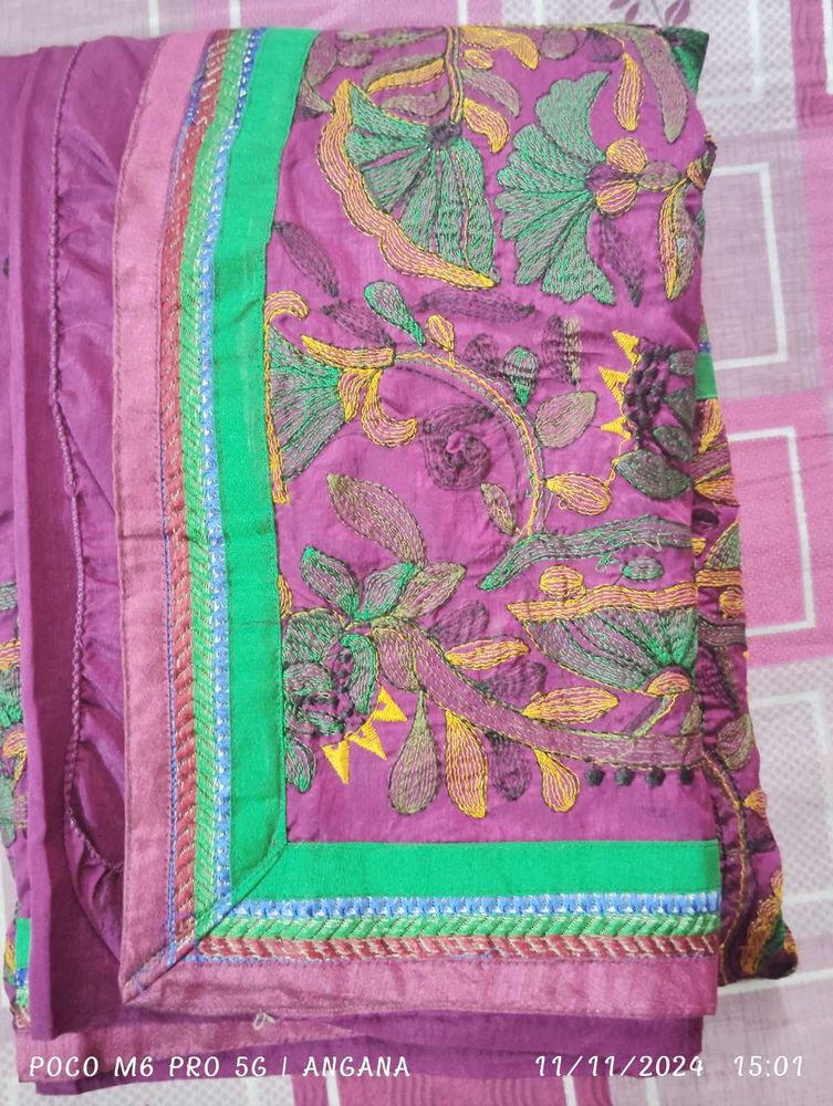 Embroidered Saree