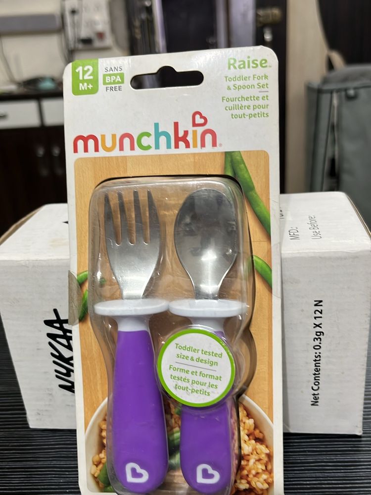 Munchkin Toddler Fork And Spoon Set