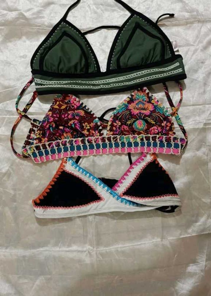 Embroidery Bra Combo For 3 🌈