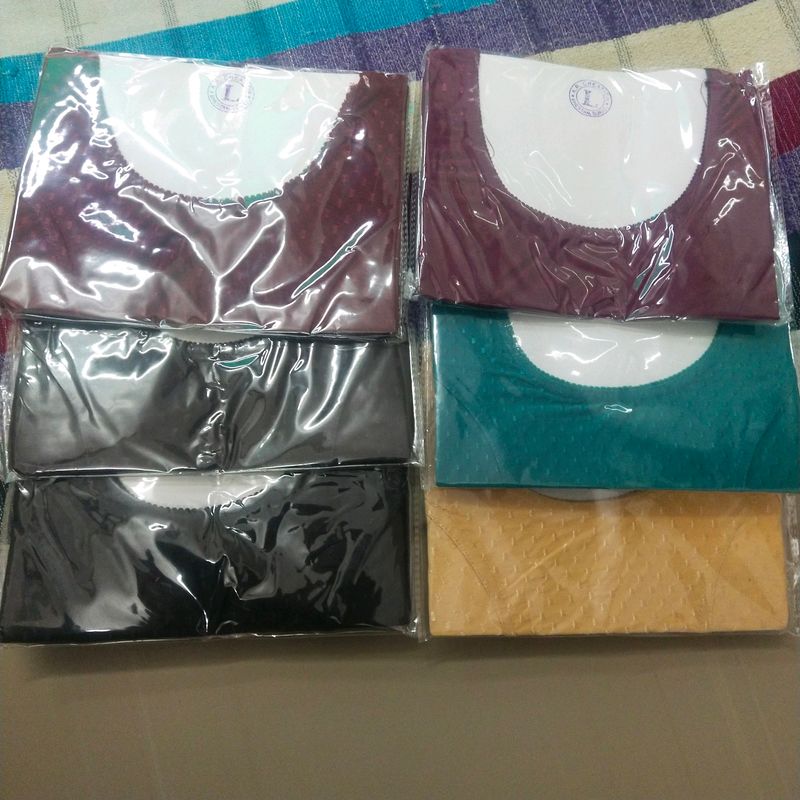 Combo Of 6 Readymade Blouse Half Sleeves.