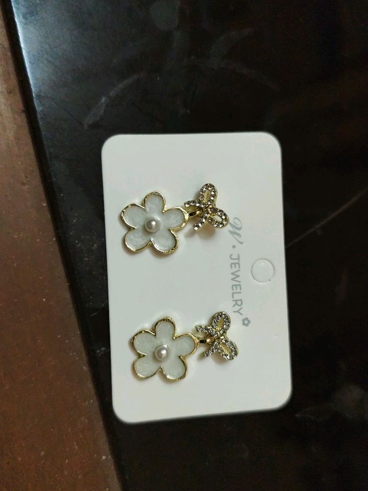 Korean Studded Beautiful Flower Earring