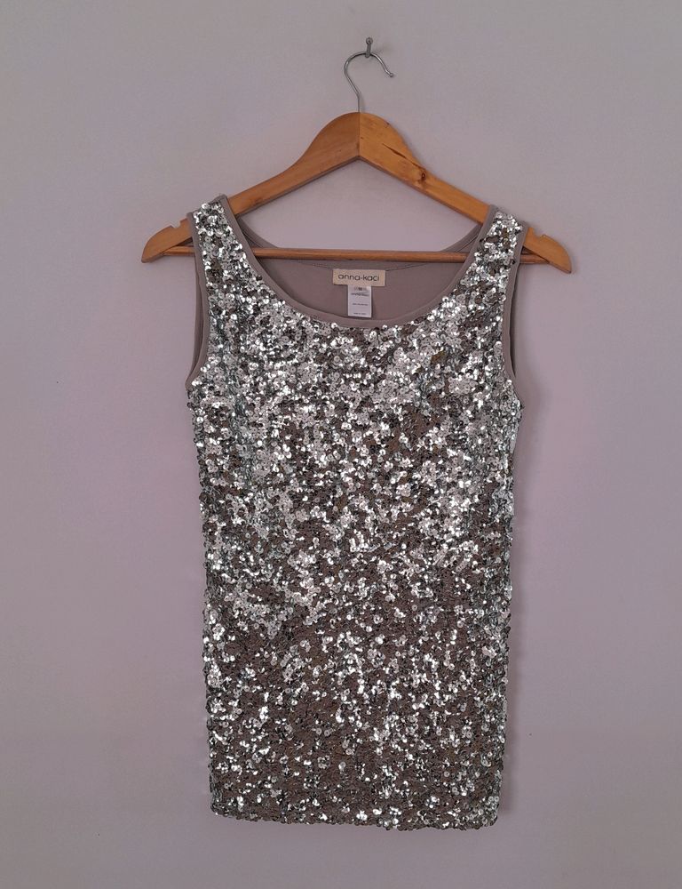 Anna Kaci Glitter Party Top