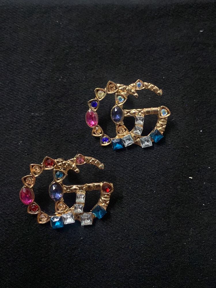 GG MULTI STONE EARINGS