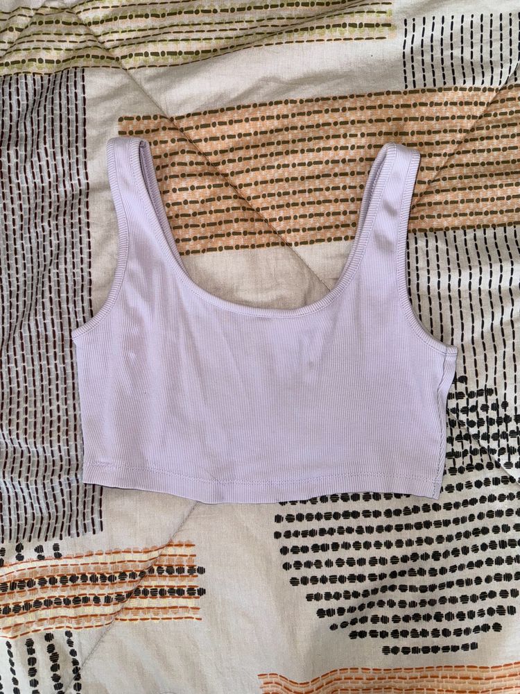 the cutest, prettiest lavender crop top💜