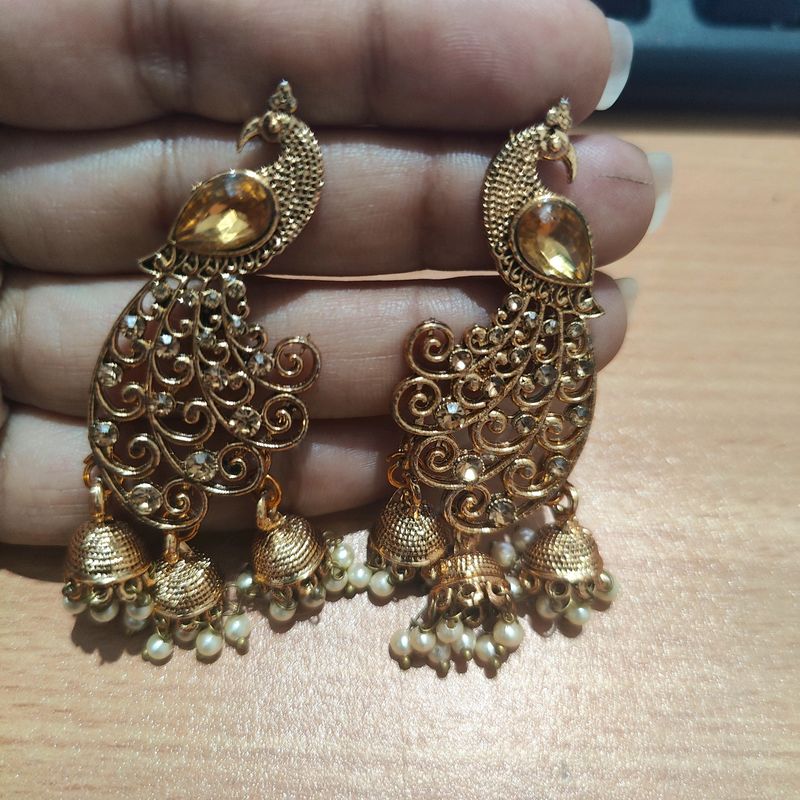 Peacock Earrings