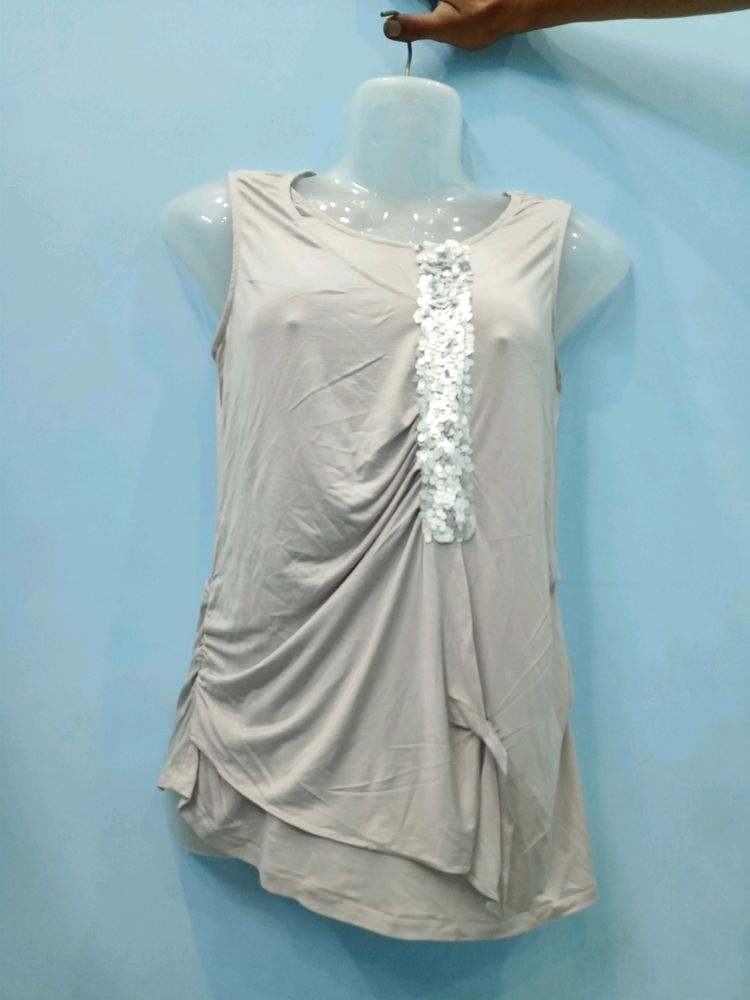 New Silver Top 32,34 Size