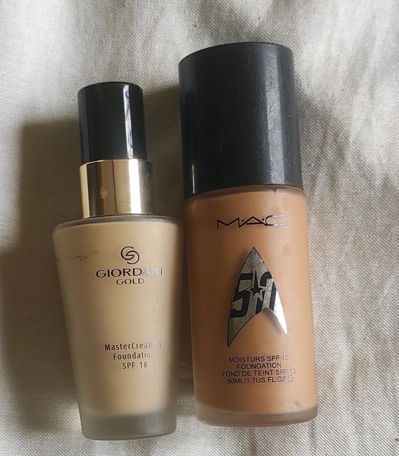 Combo Of Geordani Gold& Mac Foundation