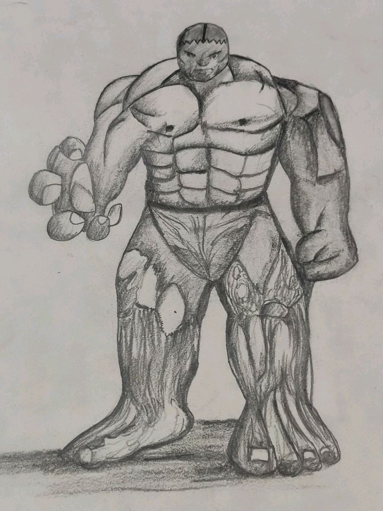 Bulky Hulk Drawing