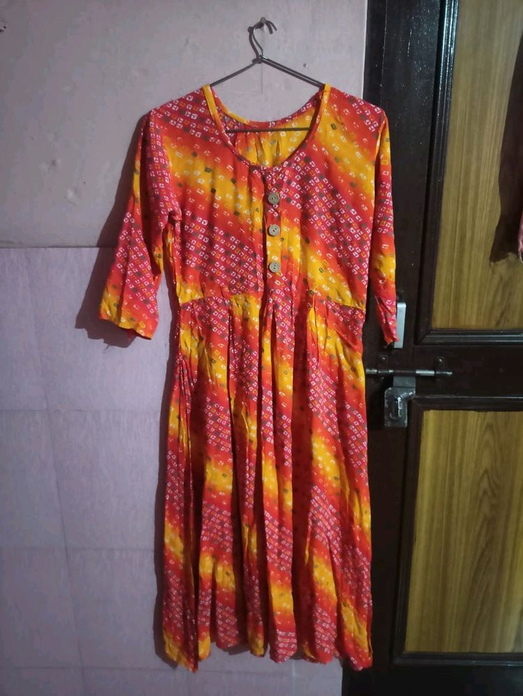 Nyra Cut Bandhini Kurta