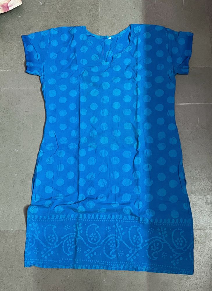 Everyday Wear Blue Kurti