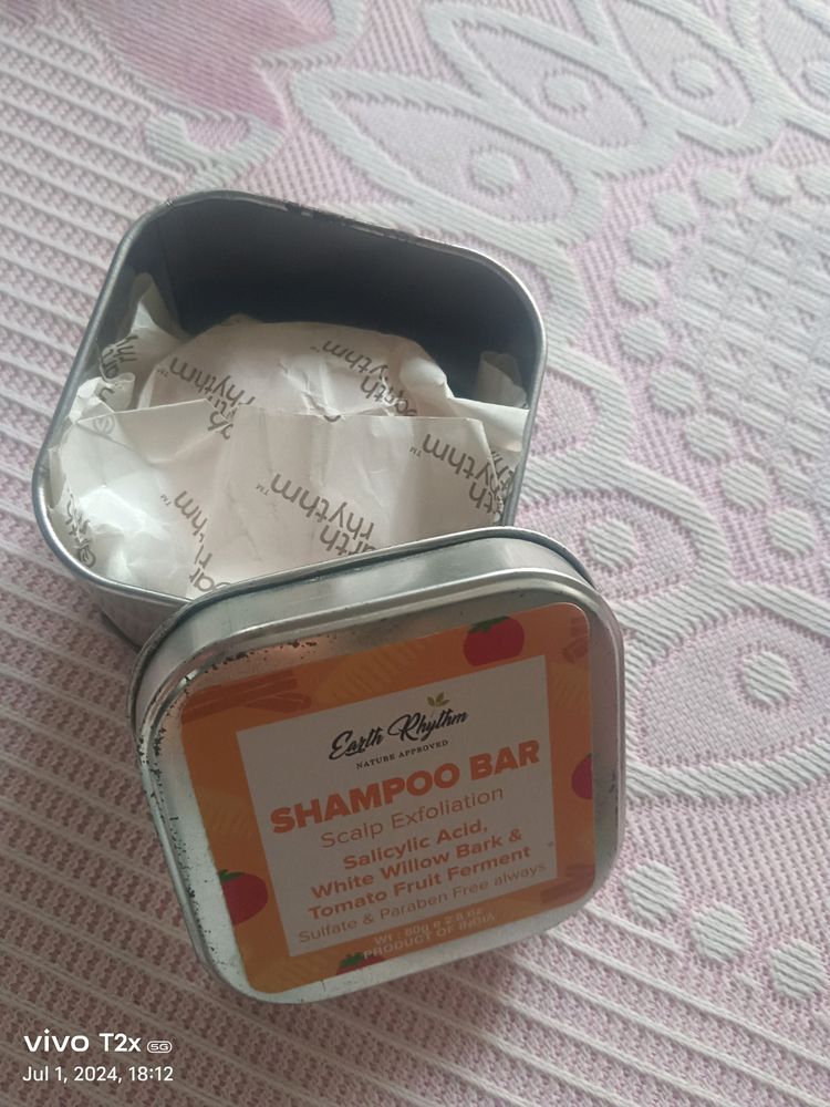 Earth Rhythm Shampoo Bar With Tin Box