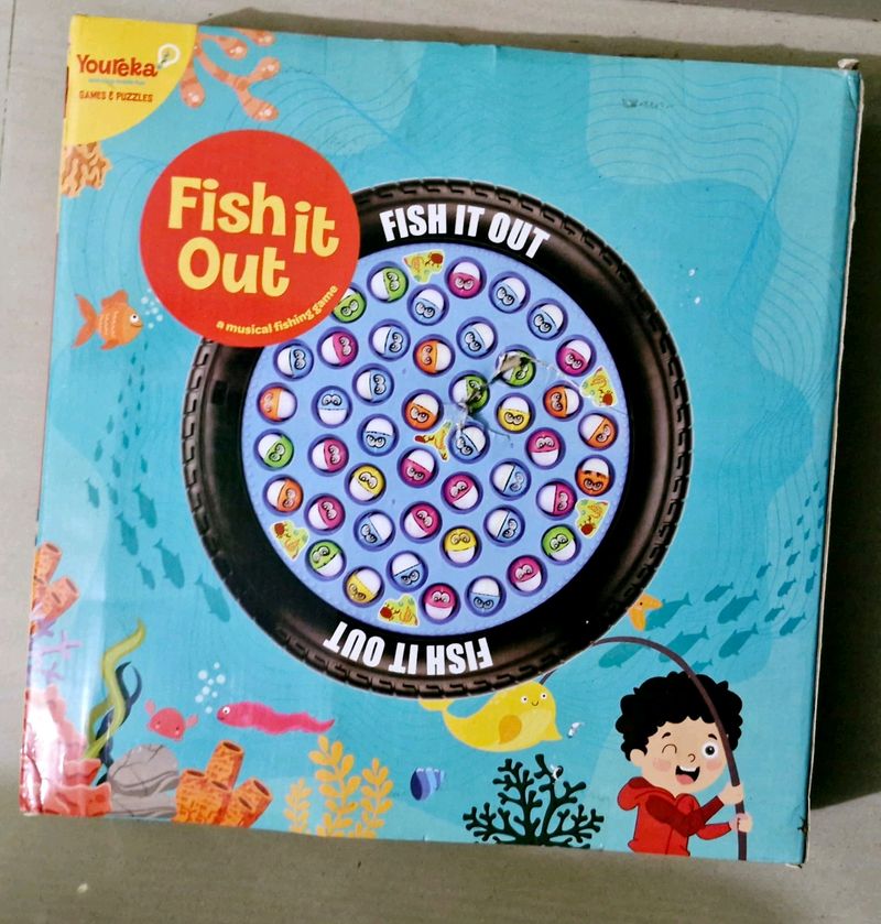 Youreka Fishing Musical Rotating Game For Kids