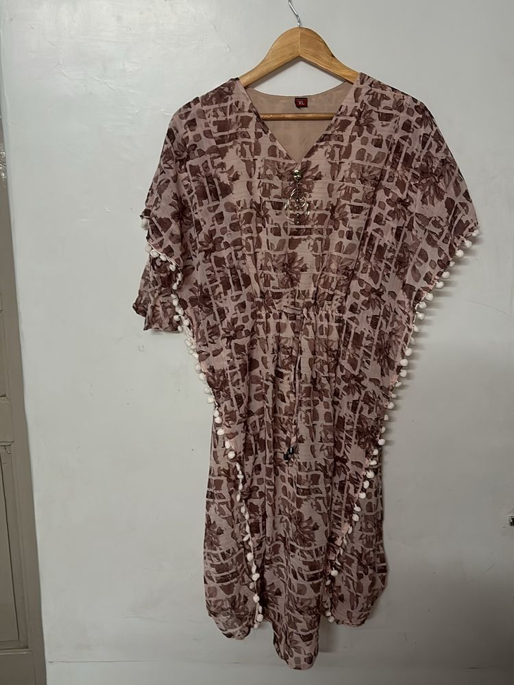 Kaftan Style Midi Purple Colour