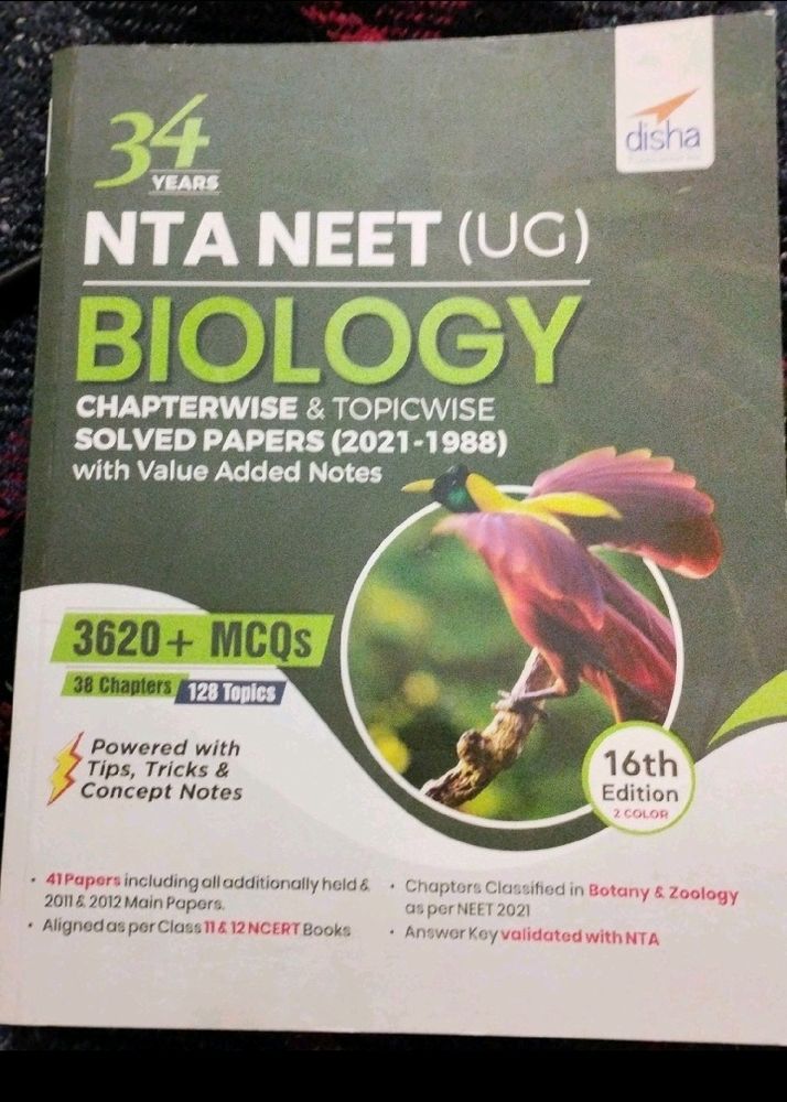 NTA NEET PAPERS BIOLOGY BOOK