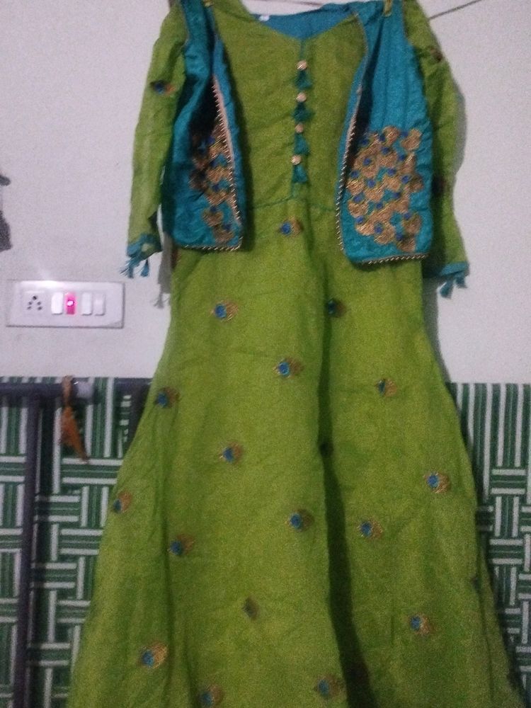 A Line Gown With Coat