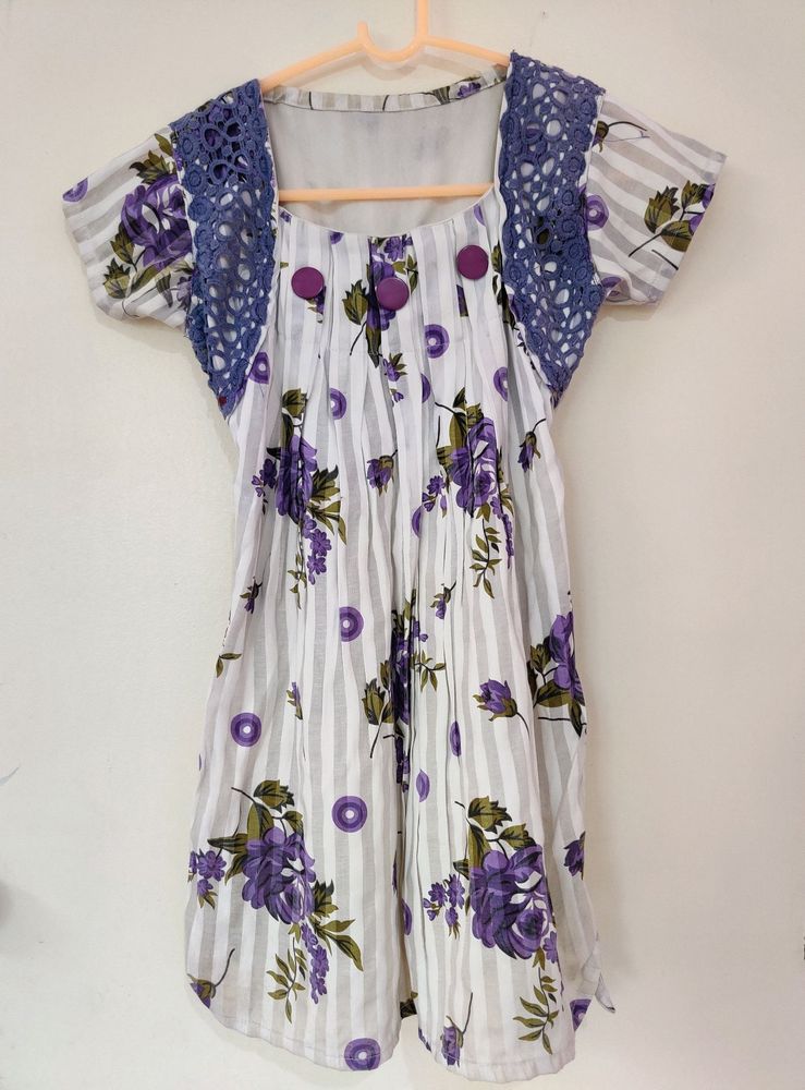 Vintage Lavender Floral Top