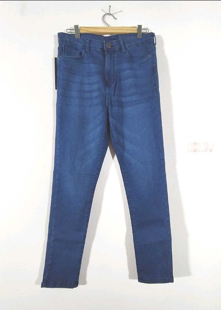 Blue High Waist Jeans (Women's)