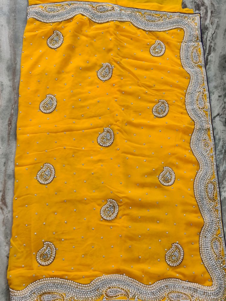 Heavy Pearl Festival Saree💥new