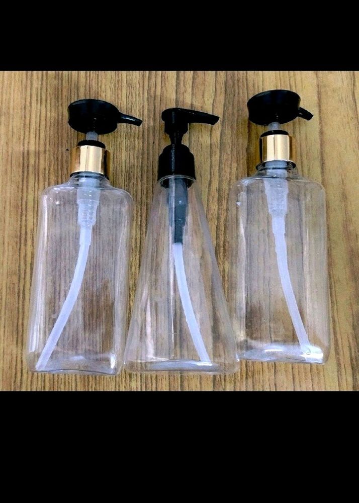 UPCYCLED PUSH AND DISPENSE BOTTLES - SET OF 3