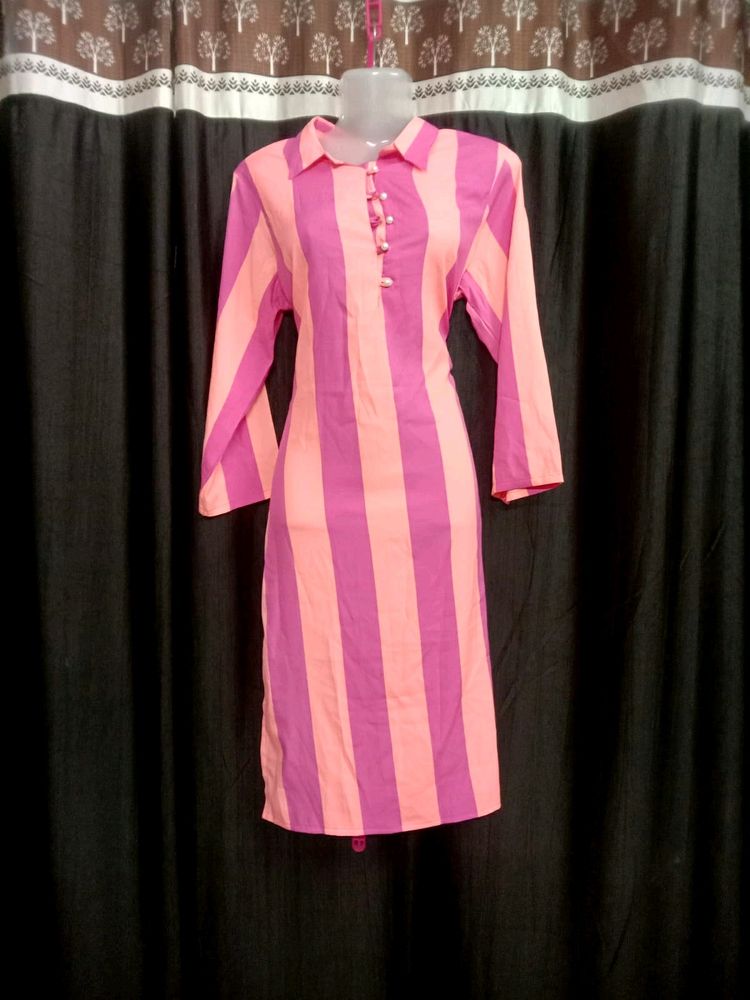 Neon Striped Kurta😍❤️