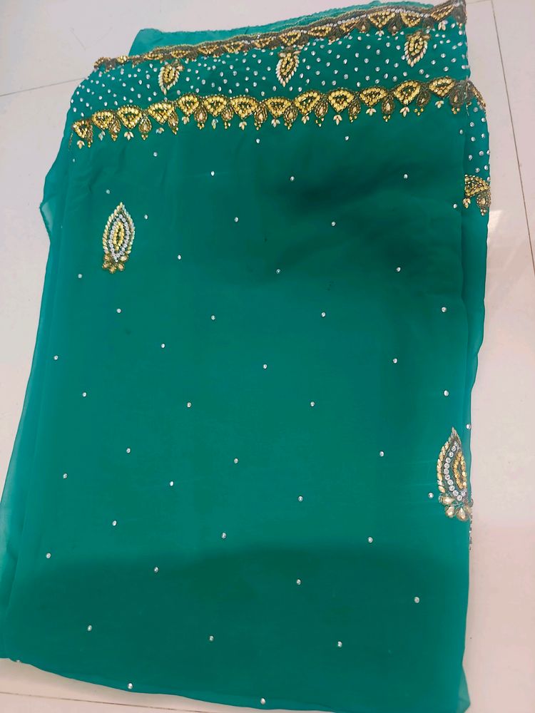 Stone Work Designer Saree