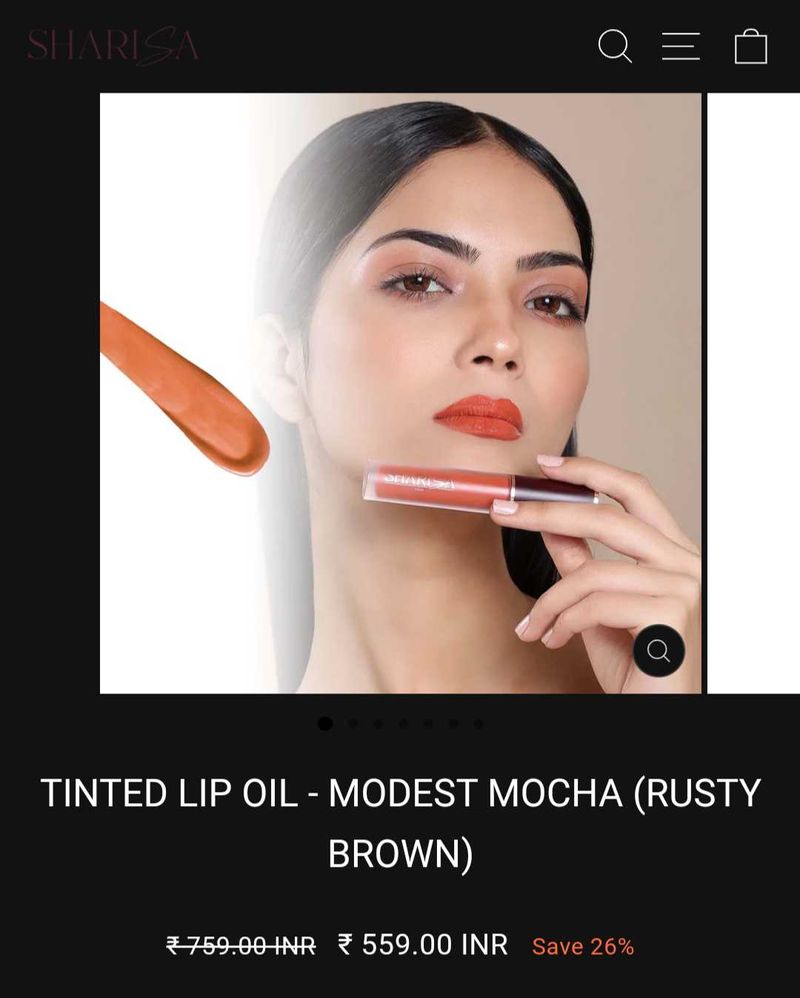 Sharisa Tinted Lip Oil - Modest Mocha