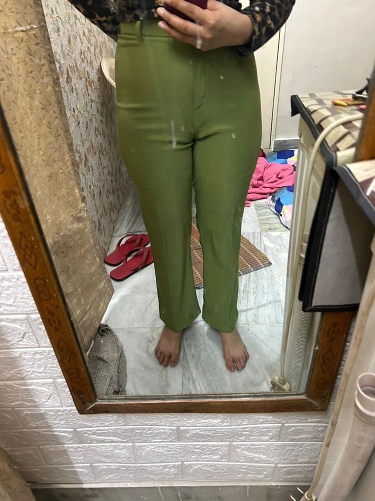 Women Green Trouser