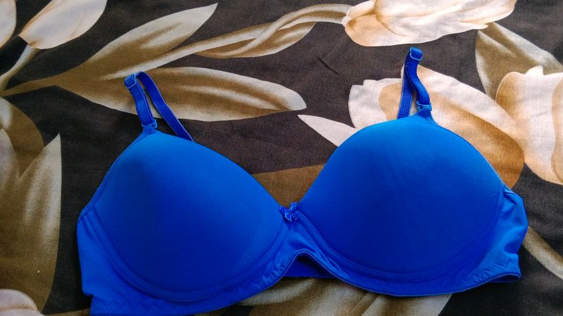 One Blue Padded Bra