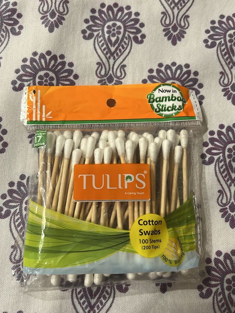 Tulips Cotton Swabs (100 stems)