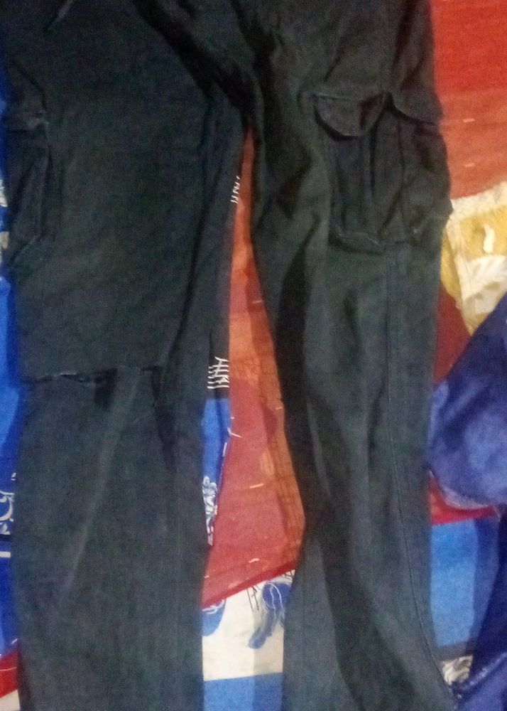 Light Black Cargo Pants