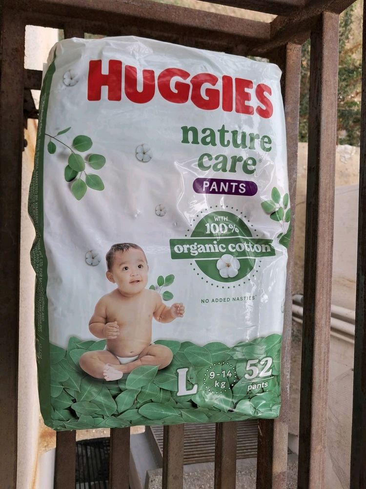 Huggies Nature Care Pants, Large Size 52 Count