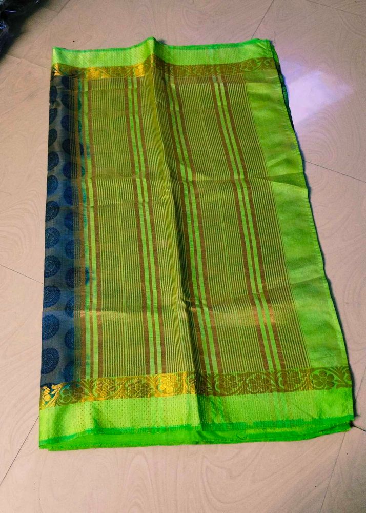 Two Shades Colour Banarasi Silk Saree