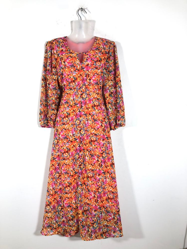 Multi Colour Floral Printed Dress(Women’s)