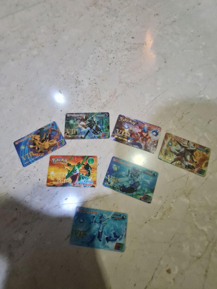 7 Pokemon VIP Cards