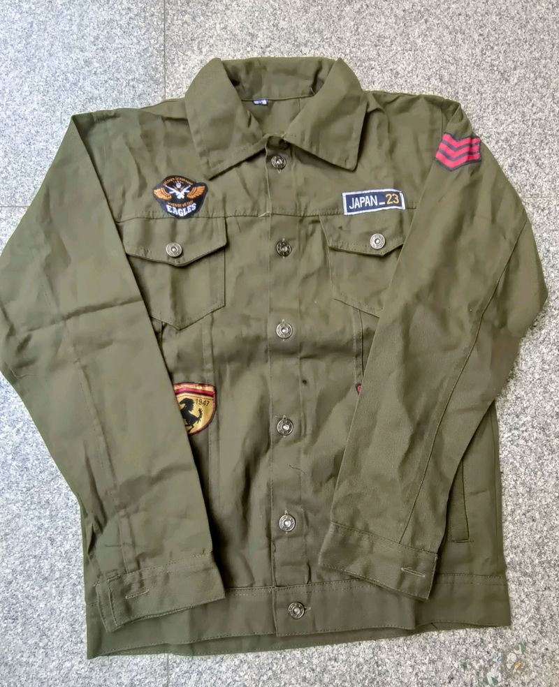 Mens Jacket Patch Work, S