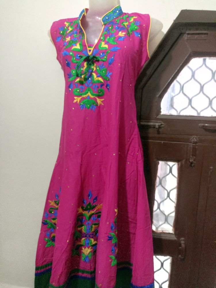 Beautiful Pink Anarkali Kurta