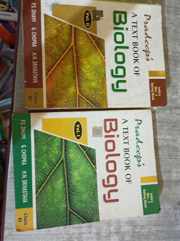 Pradeel biology class 11th both vol I and II