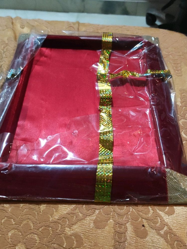 Red Satin Velvet Tray