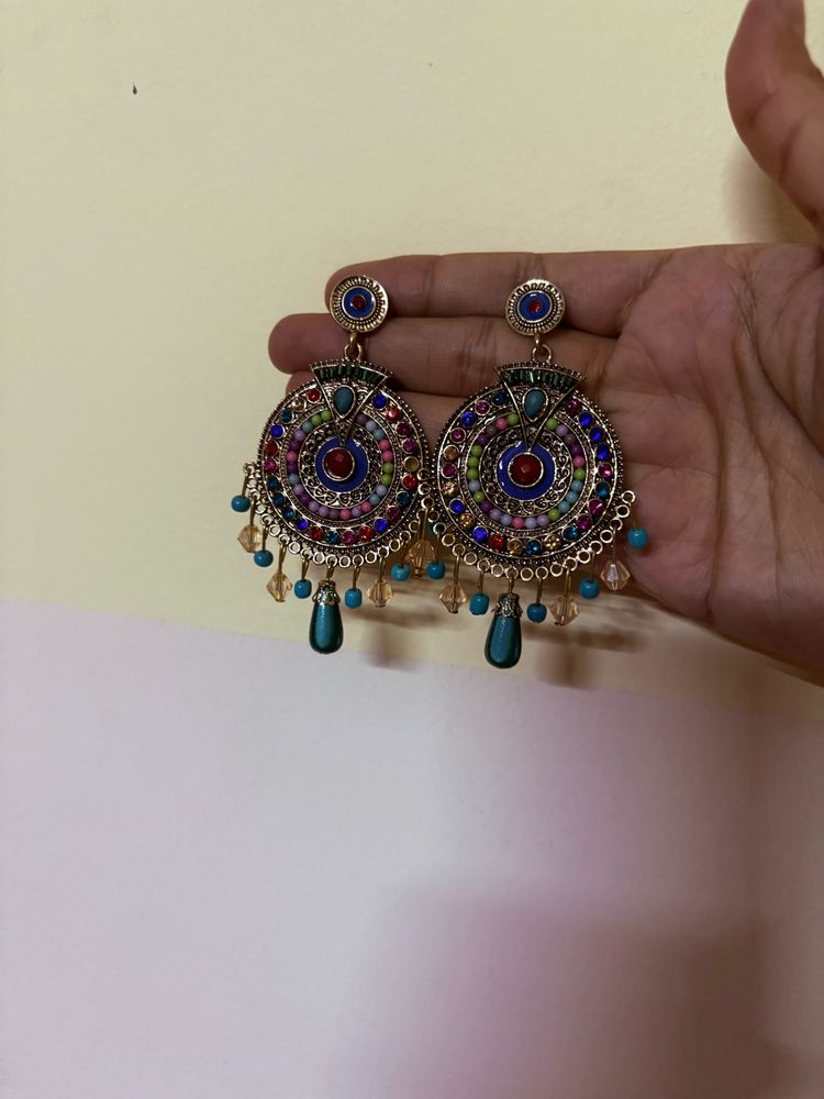 Big ethnic earrings