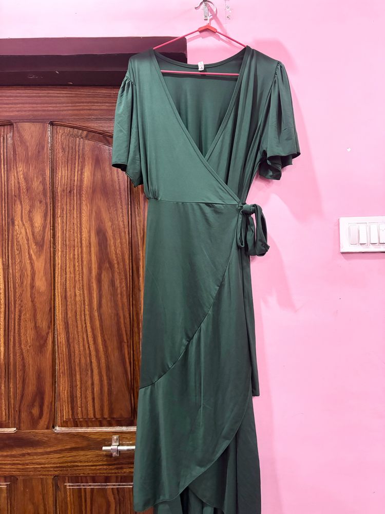 Green Wrap Dress