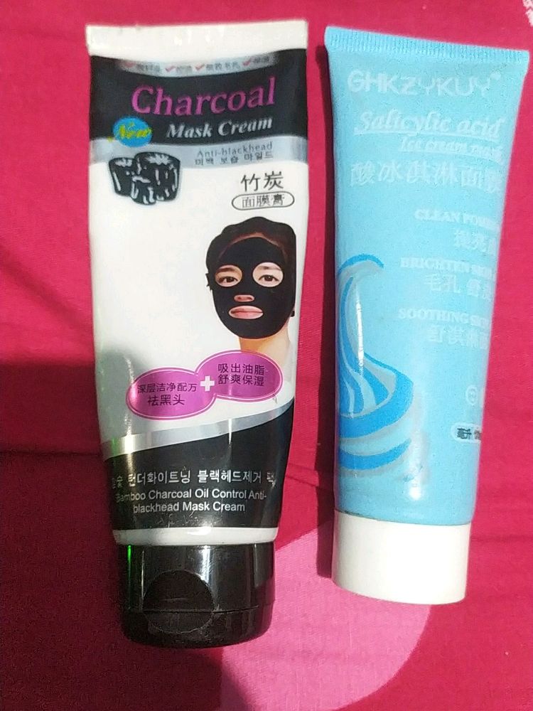 Bamboo Charcol Peel off Mask AndSalicylic Acid Gel