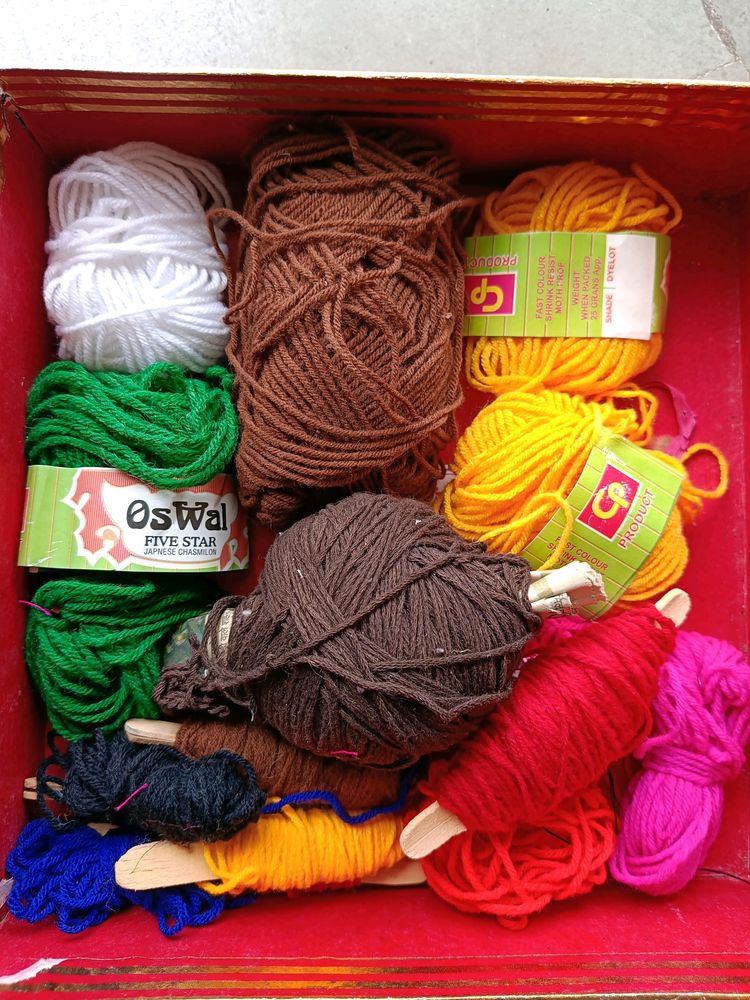 Wool Combo Of 7-8 Colors