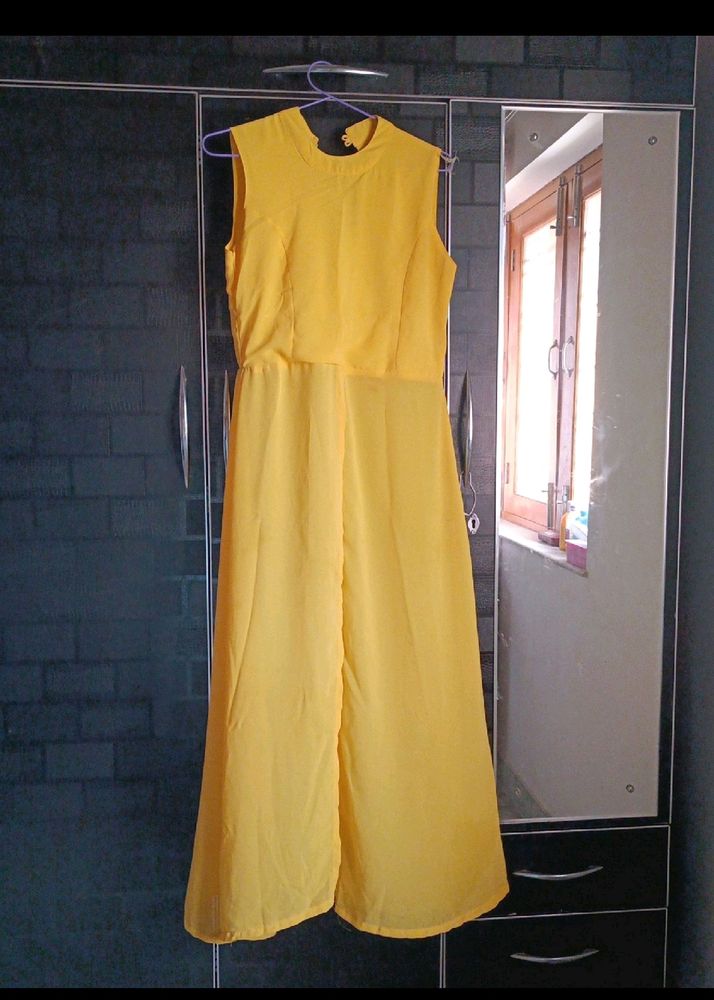 Yellow Color Slit Kurta