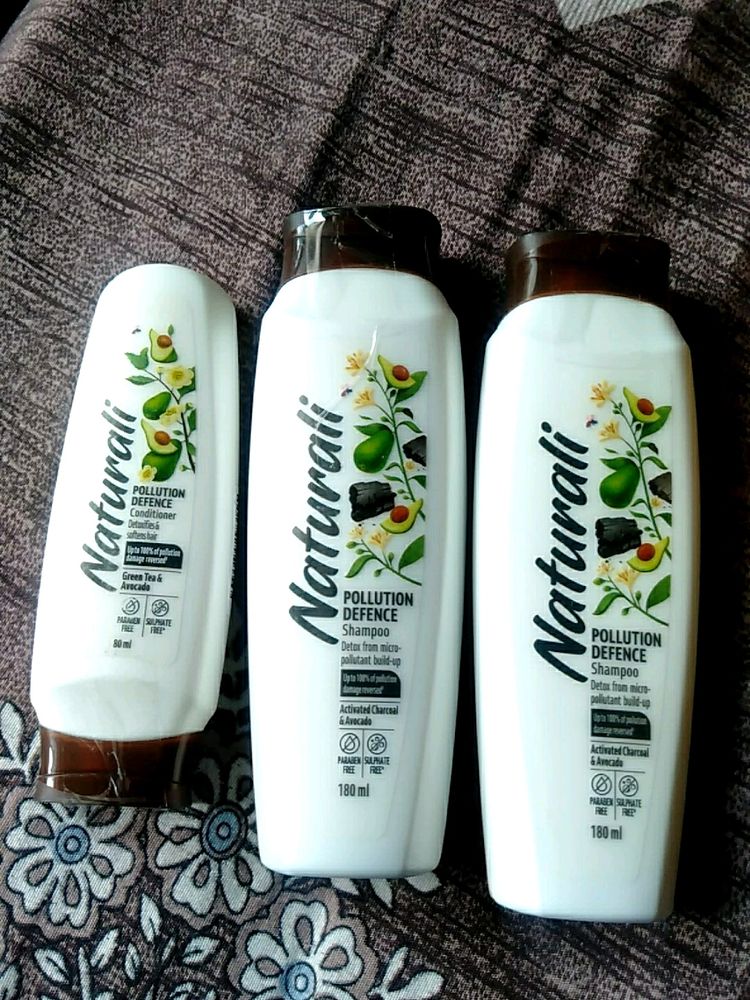 Naturali Pollution Defence Shampoo And Conditioner 🖤