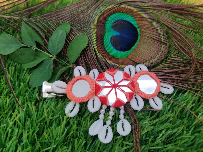 Handmade Real Mirror Hair Clip