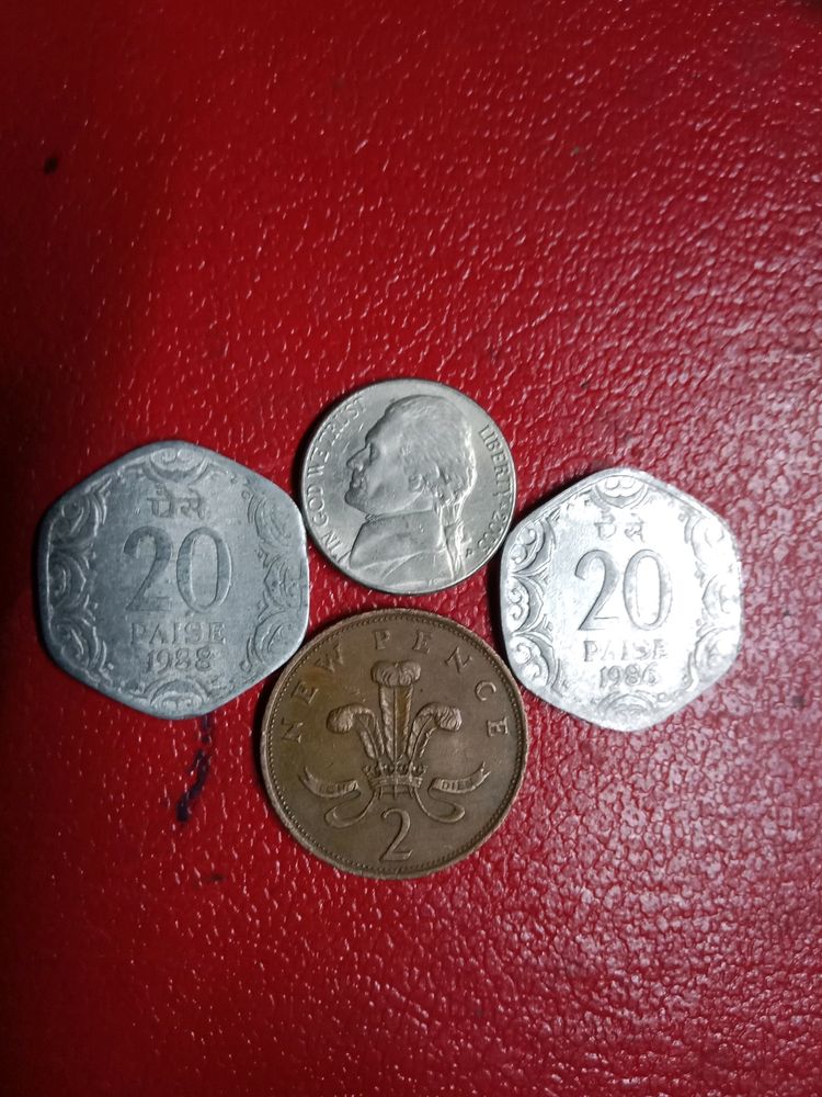 Coin New PENCE Total 4 Coi