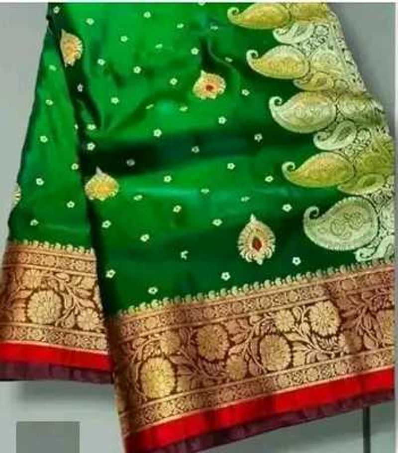 Satin Silk Zari WorkFestive Wear Saree