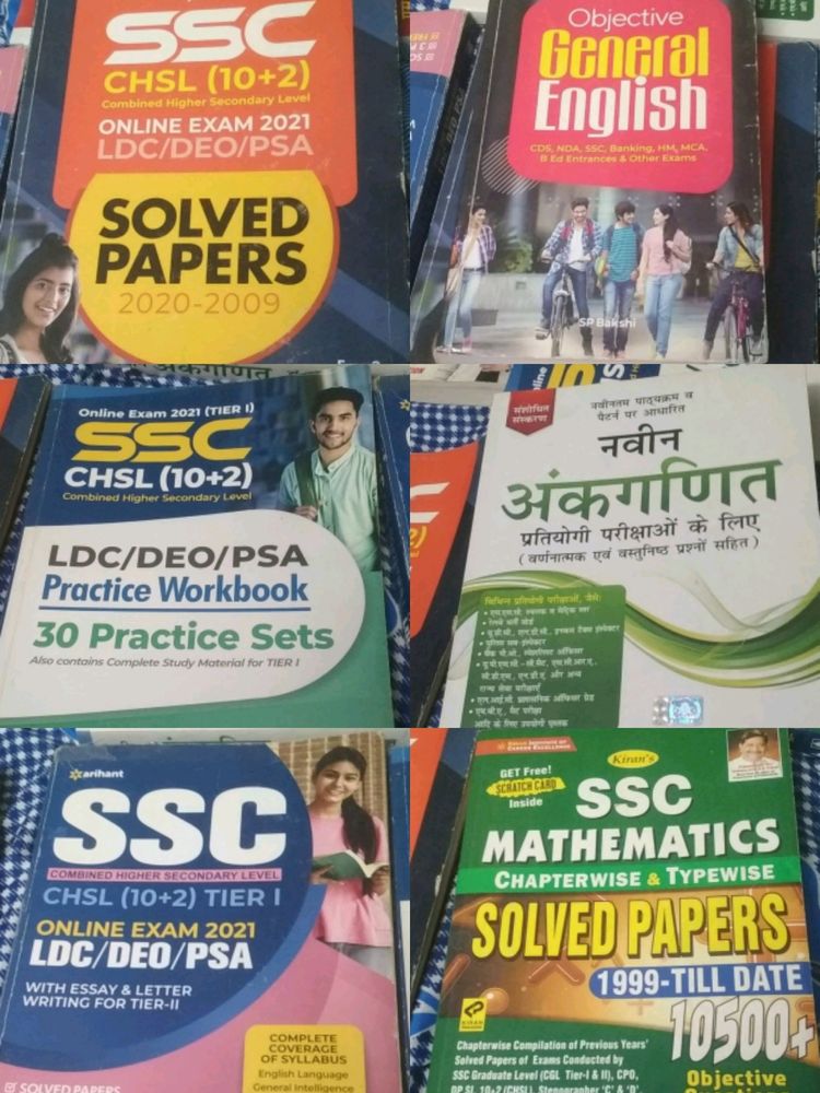 Set Of 6 Competitive Exam Books